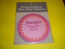 TAX DISC  HOLDER..( MAGNETIC ).......( JENNIFER ) ......... 
