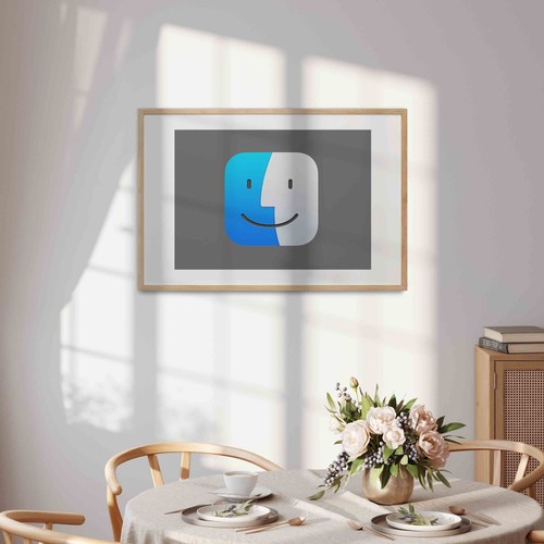 Apple finder face abstract - face,