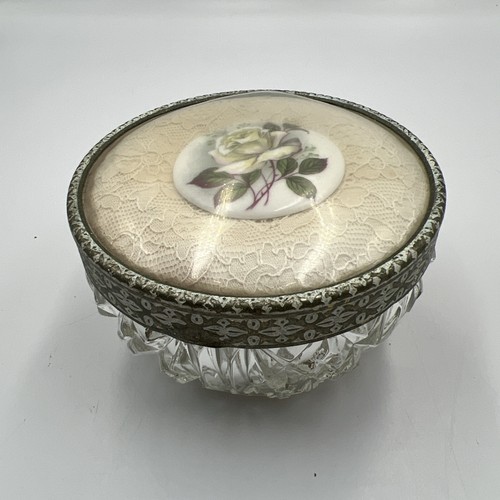 Cut glass powder bowl regent - powder,