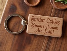 Border Collie Keyring Gift