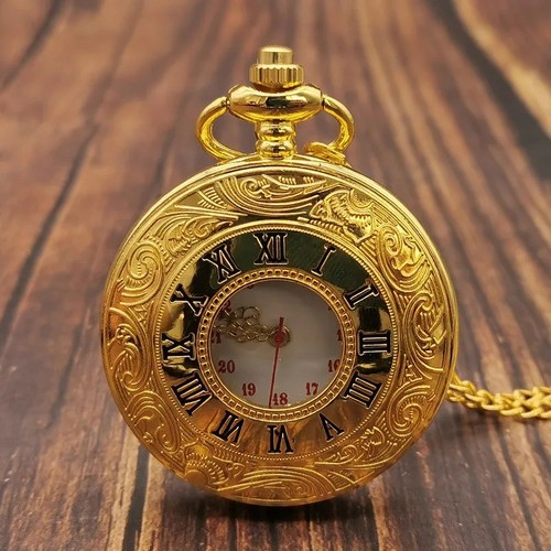 Vintage gold quartz pocket - gold,