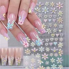 Nail Art Stickers Decals 5D
