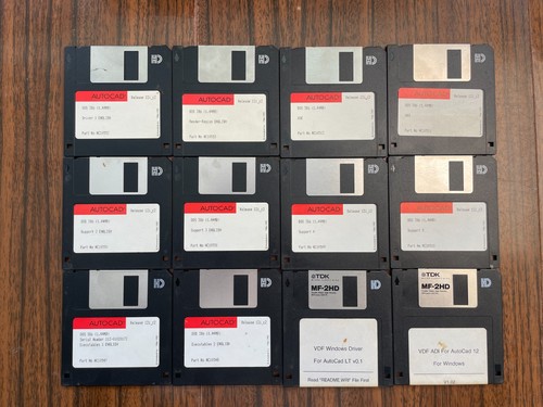 Vintage autocad release 12i - vintage,