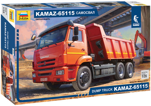 Zvezda kamaz 65115 dump - zvezda, 1/35