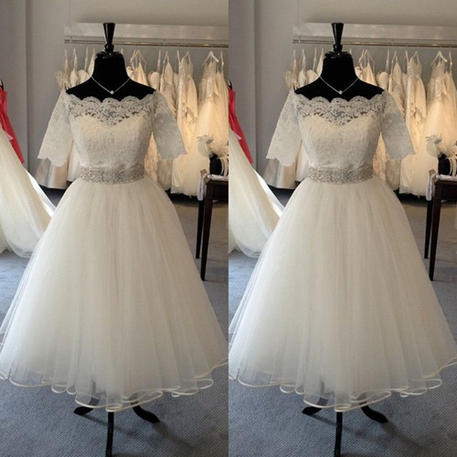 Vintage wedding dresses white - vintage,