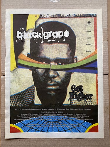 Black grape get higher - higher, poster