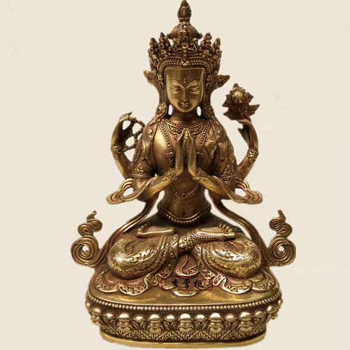 Antique chenrezig kwan yin - antique, 4