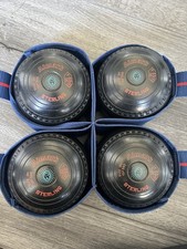 Almark Sterling, Size 0 H, Dated ‘08 - Set of 4 Lawn Bowls & Henselite Carrier