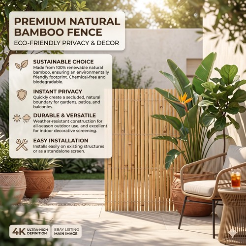 Heavy duty bamboo fence - heavy,