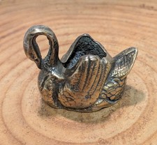 Vintage Brass Swan Trinket