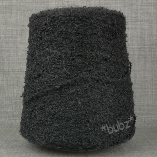 Soft mohair loop yarn graphite - loop,