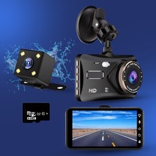 4" Dash Cam Pro Car Camera Recorder Dual Front and Rear HD 1080P Night Vision UK
