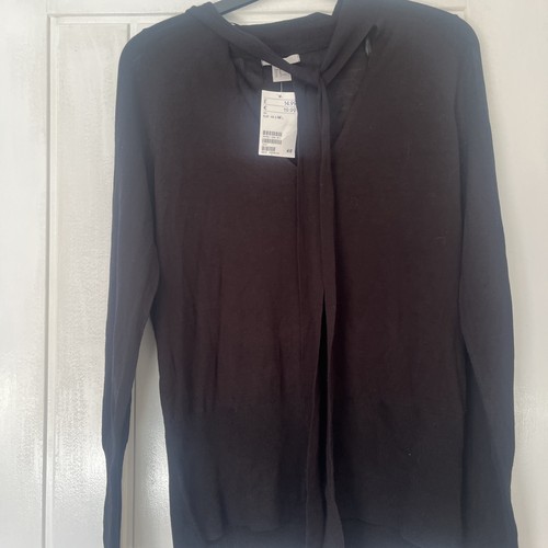 Black fine knit long - &,