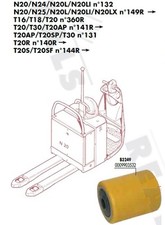 Roller 85 105 110 20 mm Electric Pallet Truck FENWICK LINDE T16 T18 T20 No. 360R