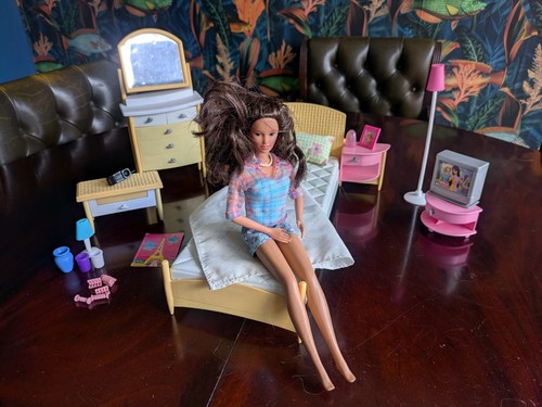 Vintage barbie dolls house - vintage,