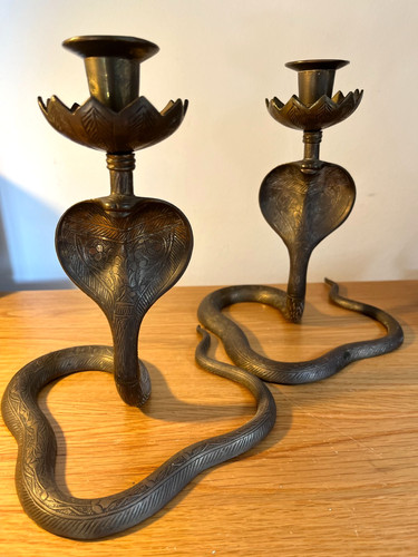 Pair vintage brass - pair,