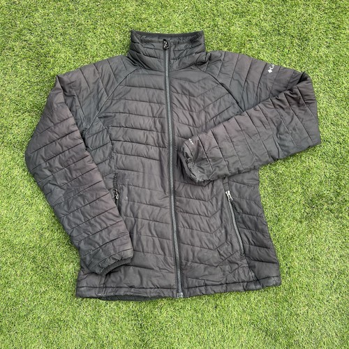 Columbia womens black puffer - m,