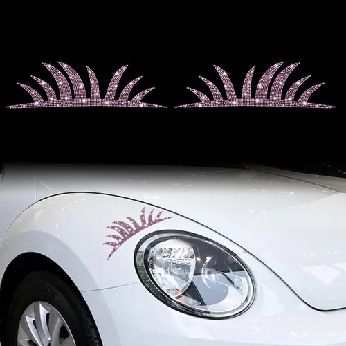 Car headlight bling eyelashes - car,