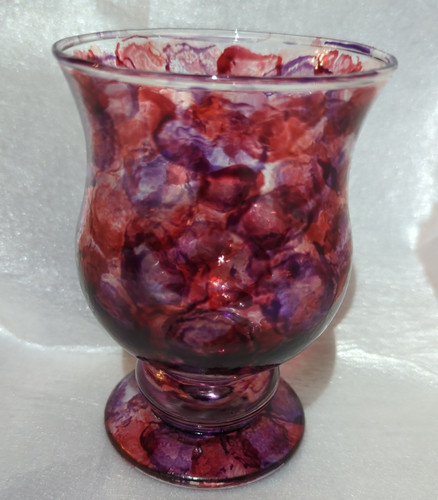 Purple red glass - red, vase