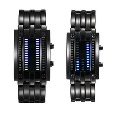 Men's Women's Binary Watches Luminous Sport Date Digital LED Couples Wrist Watch