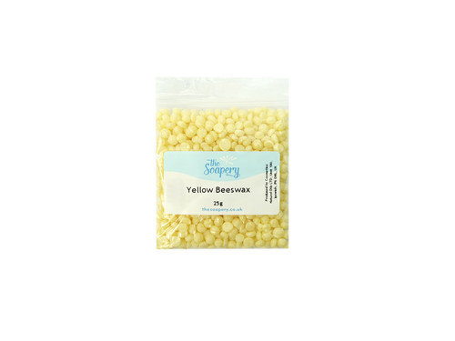 Yellow beeswax pellets - yellow, 25g