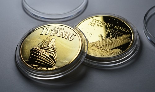 Rms titanic 24ct gold - rms,