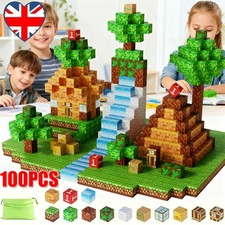 100Pcs/Set Minecraft Magnetic Building Blocks Children Kids Educational Toy GIFT