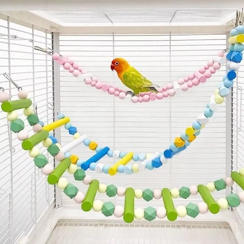 Wooden parrot ladder bird - wooden,