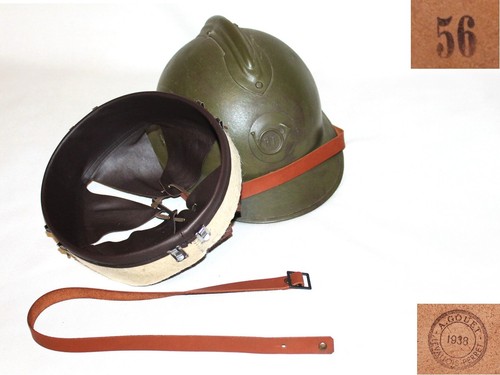 Leather brown liner helmet
