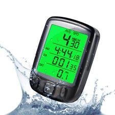 Waterproof Digital LCD Cycle Computer Bicycle Bike Odometer Speedometer Cycling