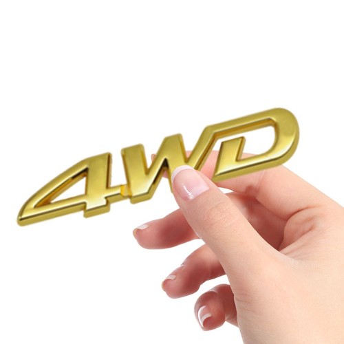 Metal sticker 4wd logo - 4wd,