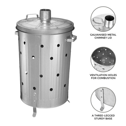 Large 90ltr incinerator fire - 90ltr,