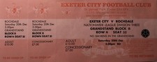 EXETER CITY v ROCHDALE  