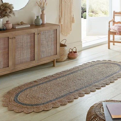 Rug oval runner - oval, jute