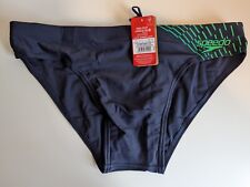 Speedo Mens Medley Logo 7cm Swim Brief Trunks Navy Blue 40" Waist Free Delivery 