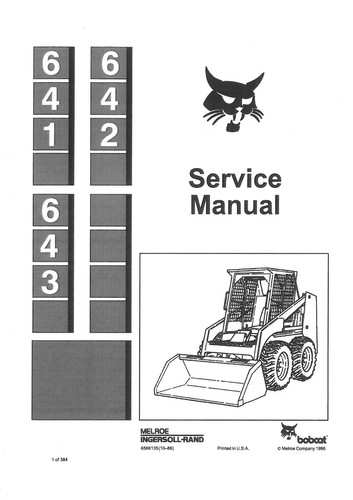 Bobcat skid steer loader - skid, 641