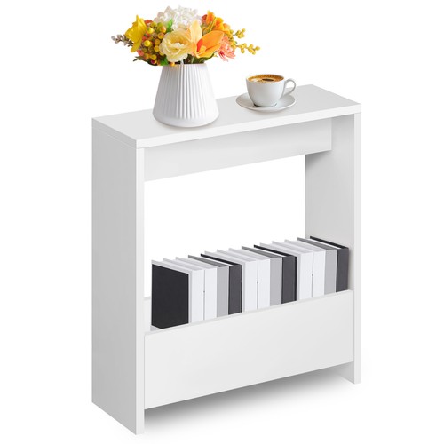 Side table with magazine rack - with,