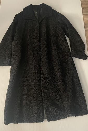 Vintage black persian curly - black,