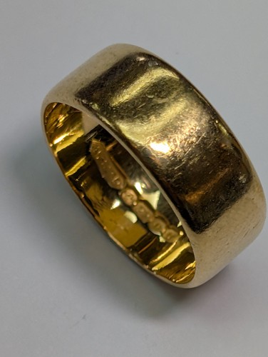 22ct gold wedding - gold, ring