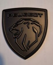 Peugeot Lion Metal Emblem Badge Black New Style