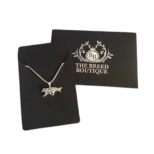 Border collie dog pendant with - border,