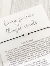 Rose Quartz Fertility Bracelet Gemstone Pregnancy Conceive IVF Gift Baby