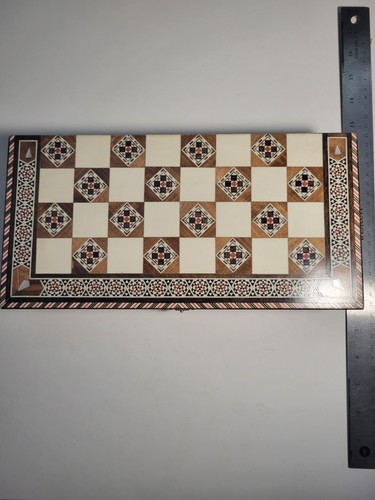Inlaid wood mother pearl - wood, of