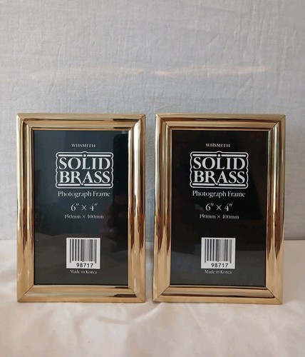 Pair vintage solid brass - pair,