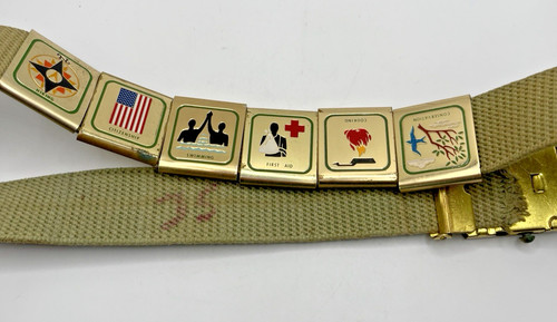 Vintage boy scout - vintage, belt