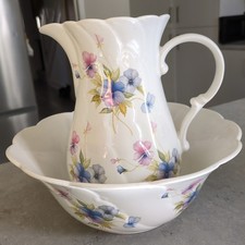 Park Rose Jug And Bowl Set Wash Stand Bridlington Pottery Floral