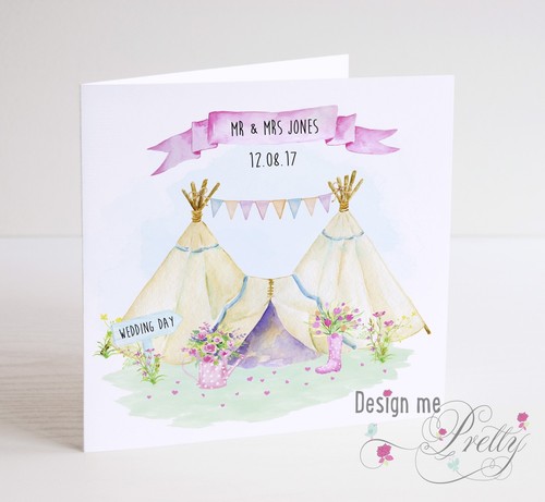 Personalised teepee wedding - personalised,