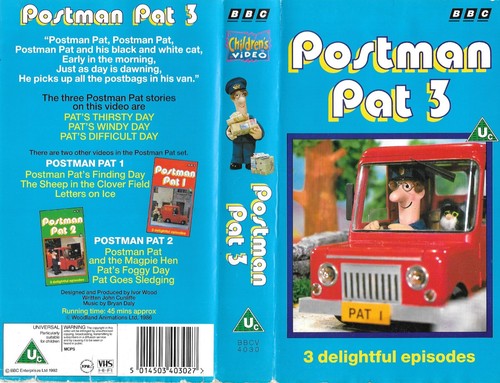 Postman pat vhs bbc - pat, 3