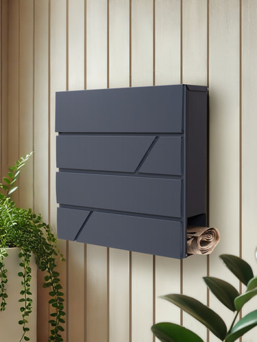 Large mailbox steel wall - large,