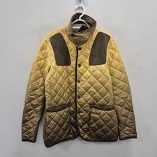 Barbour X Tokito Viriagated Sporting Two Tone Quilted Coat Jacket Size Medium 
